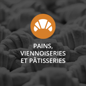 Pains, viennoiseries et pâtisseries